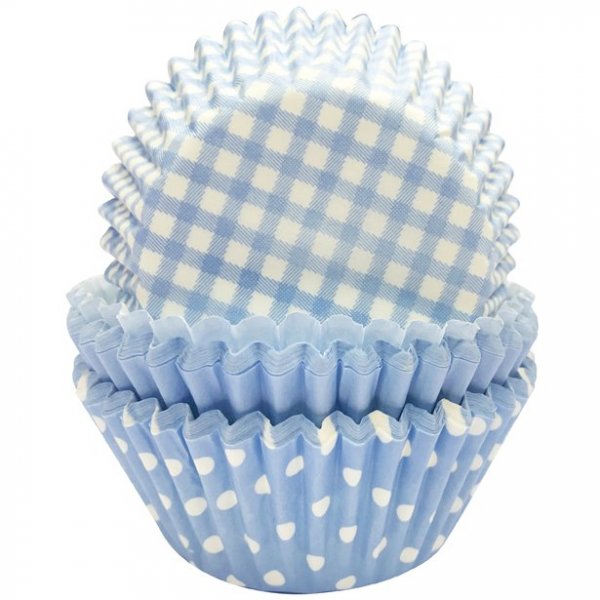 Muffinsformar - Ljusbl mix - 75-pack