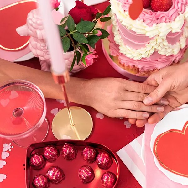 Konfetti - Hjrtan - Rd - 15 g