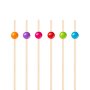 Snackspinnar/Drinkpinnar - Mixade f�rger - 12 cm - 25 st