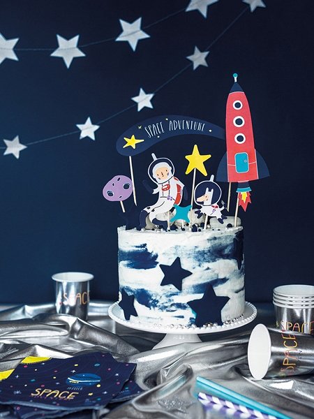 Cake toppers - Space Party - 7-pack Cake toppers - Space Party - 7-pack