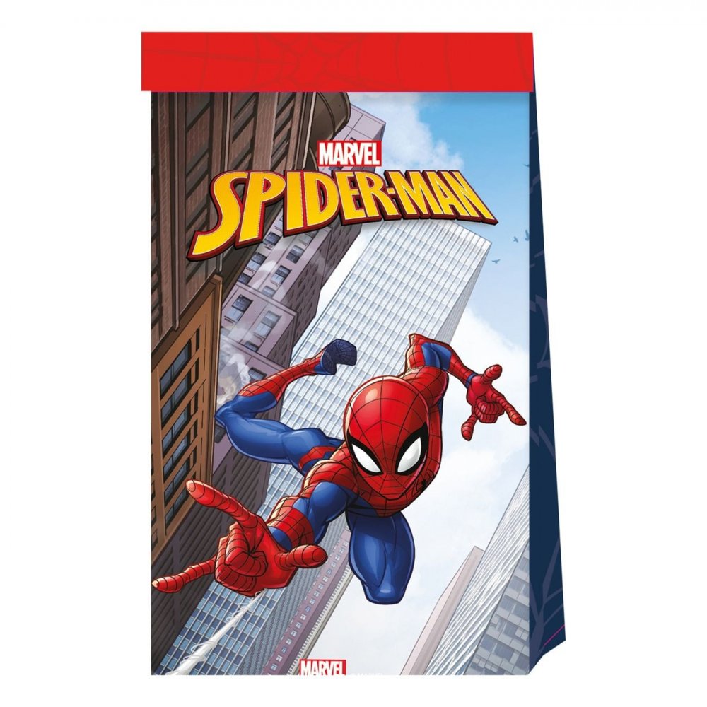 Kalaspåsar – Spider-Man – 4-pack – Övriga påsar & favors, Askar & Påsar