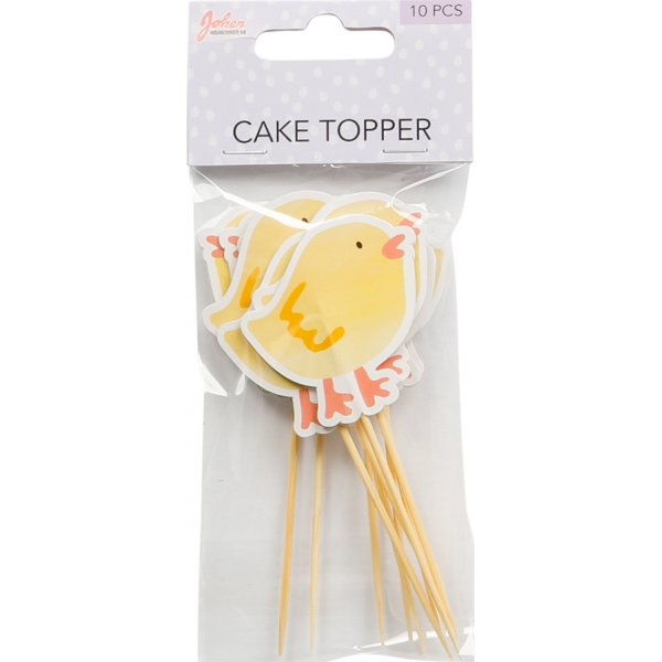 Cake picks - Kycklingar - 10-pack