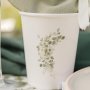 Pappmuggar - Blommor - 8-pack Pappmuggar - Blommor - 8-pack