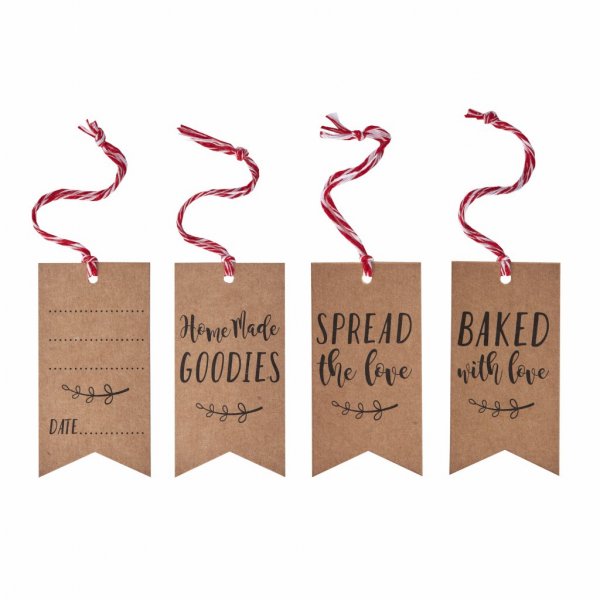 Tags - Hembakat - Vintage Noel - 9-pack Tags - Hembakat - Vintage Noel - 9-pack