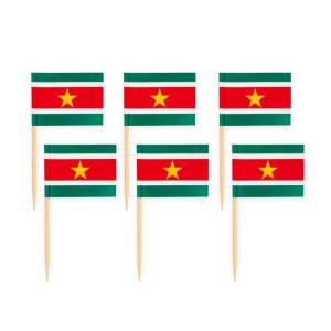 Partypicks - Flagga - Surinam - 50-pack