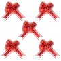 Dekorationsrosetter - R�d - 5-pack