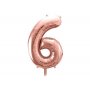 Sifferballong 0-9, ros�guld 86cm
