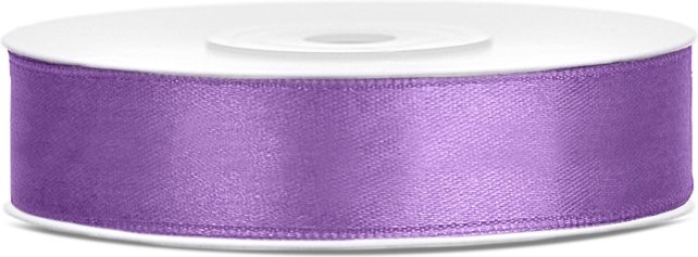 Satinband – 25 m – Lila – Bredd: 12 mm – Satinband, Band & Snören till bröllop