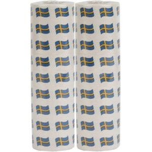 Serpentiner - Svenska flaggan - 2-pack
