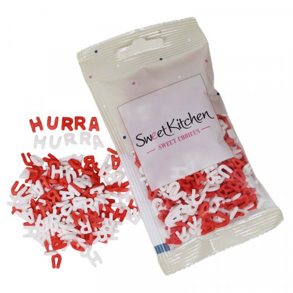 Str�ssel - Hurra - R�tt & Vitt - SweetKitchen - 40g