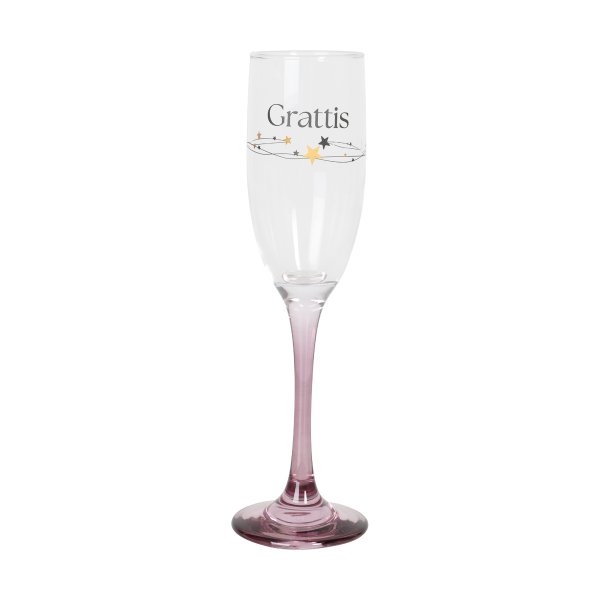 Champagneglas - Grattis