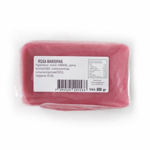 Marsipan Rosa - 500g - Örebro Bagerivaror Marsipan Rosa - 500g - Örebro Bagerivaror