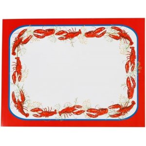 Papperstablett - Kräftor - RÖD - 4-pack (28 x 23 cm) Papperstablett - Kräftor - RÖD - 4-pack (28 x 23 cm)