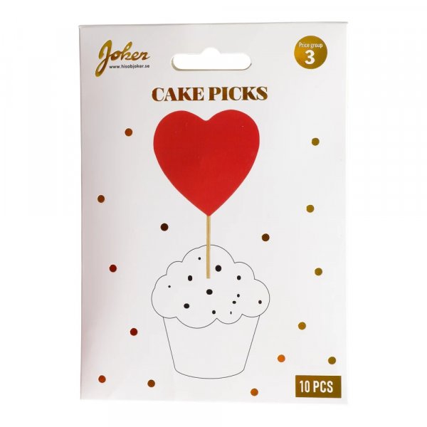 T�rtpicks - Hj�rtan - R�da - 10 st