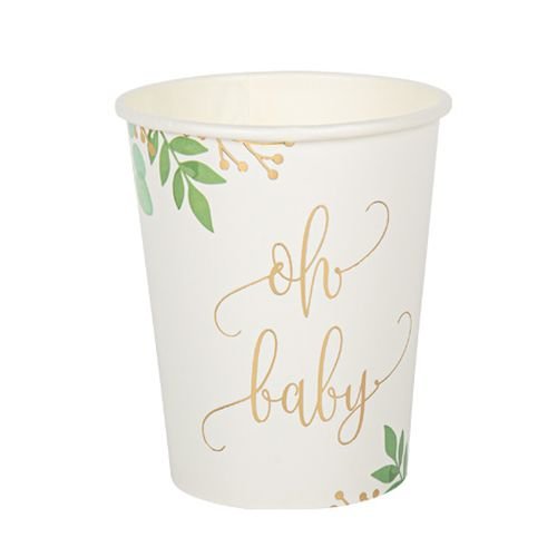 Pappmuggar - Baby Shower - 8-pack