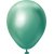 Miniballonger enfrgade - Premium 13 cm - Green Chrome - 25-pack