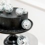Trtdekorationer/Cake topper - Discokulor - 8 st