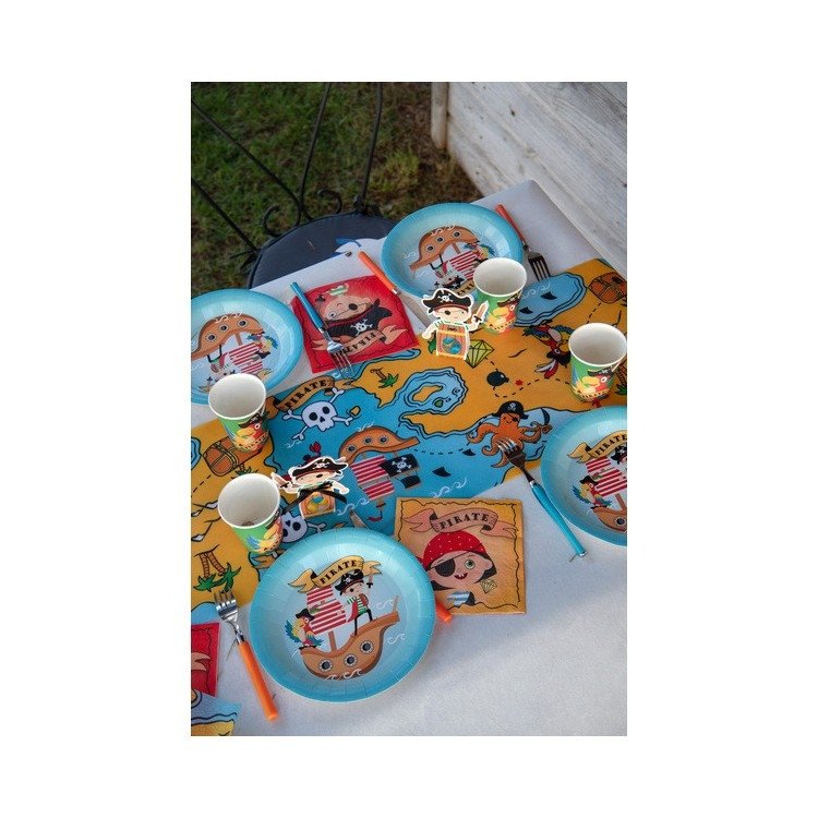 Papperstallrikar Barnkalas Pirattema 10-pack – Fyndhörnan