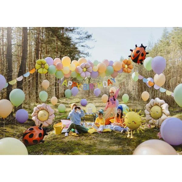 Folieballonger - Blommor - 4 st - 45 cm