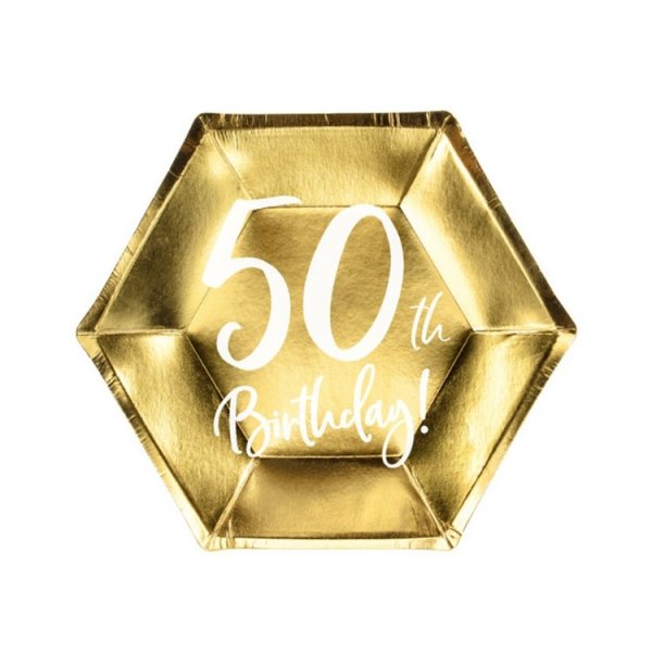 Pappersassietter 50 �r Guld