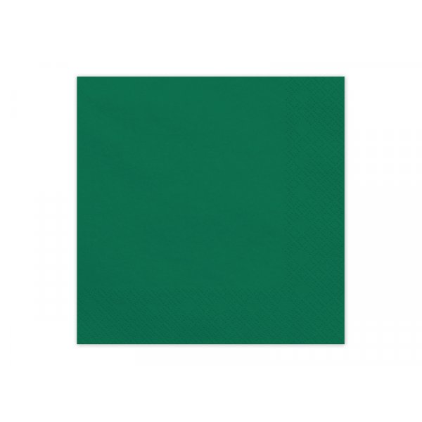 Pappersservetter - M�rkgr�n