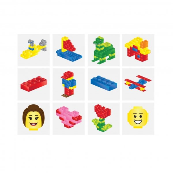 Tatueringar - Byggklossar - 12 st