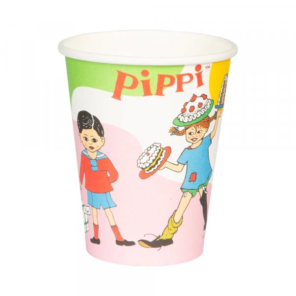 Pappmuggar - Pippi L�ngstrump - 8-pack