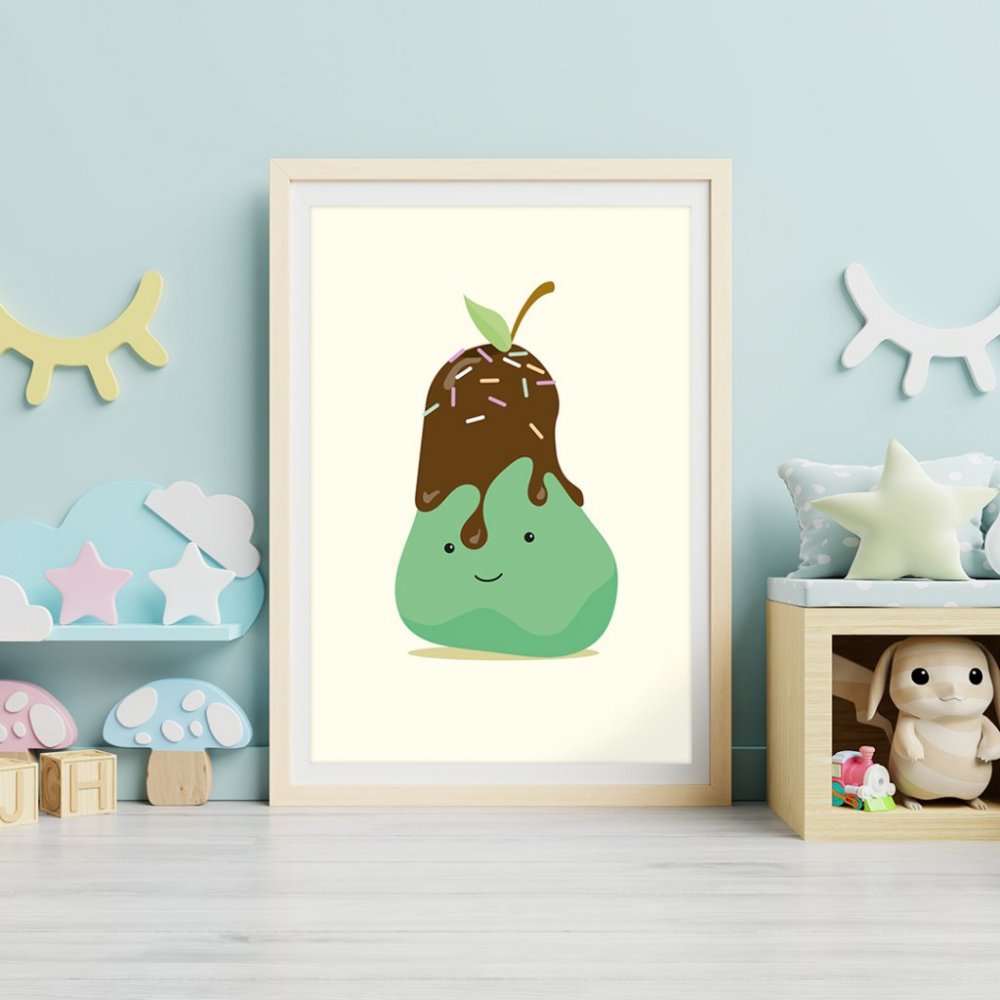 Poster – Choco Pear – Storlek: A3 (297 x 420mm)