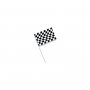 Flagga Svart/Vit, Racingflagga