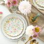 Papptallrik blommor, 6-pack