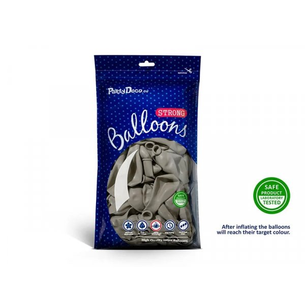 Pastellballonger - Premium 27 cm - Varmt Gr - 10-pack