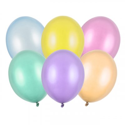 Metallicballonger - Premium 27 cm - Frgmix 100-pack