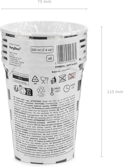 Pappmuggar - Racing - 6-pack Pappmuggar - Racing - 6-pack