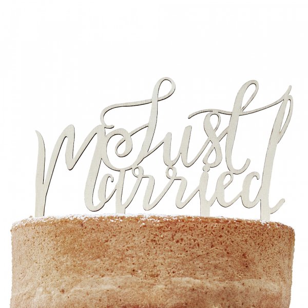 Cake Topper - Boho - Just Married Cake Topper - Boho - Just Married