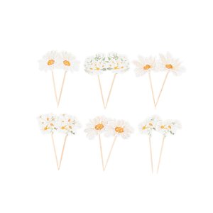 Dekorationspinnar - Blommor - 12-pack