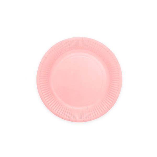 Papptallrikar - Rosa - 18 cm - 20-pack Papptallrikar - Rosa - 18 cm - 20-pack