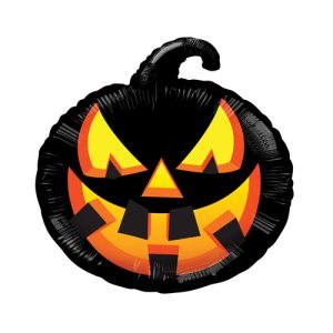 Folieballong - Halloween - Svart Pumpa - 46 cm