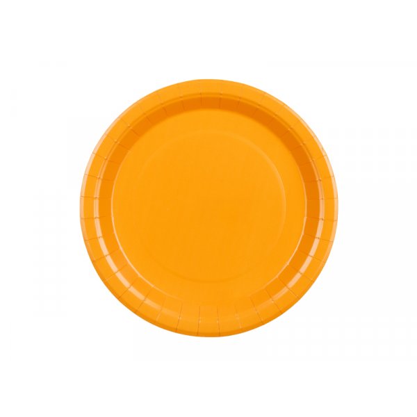 Papptallrikar - Ljusorange