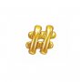 Folieballong Hashtag Guld