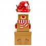 Stapelbara presentaskar - Ren - 3-pack