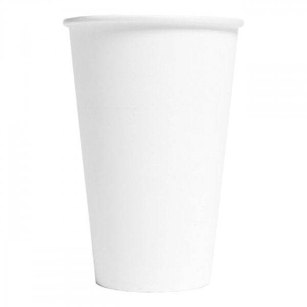 Pappmuggar - Vita - 10-pack