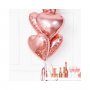Folieballong Hj�rta Ros�guld