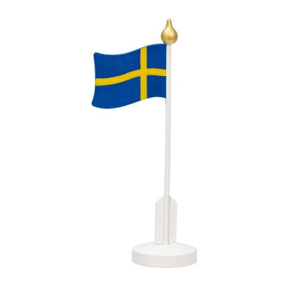 Svenska flaggan p� fot 30 cm