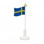 Svenska flaggan p� fot 30 cm