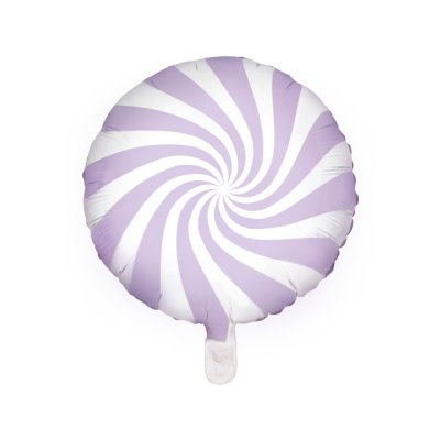 Folieballong - Swirl - Ljuslila