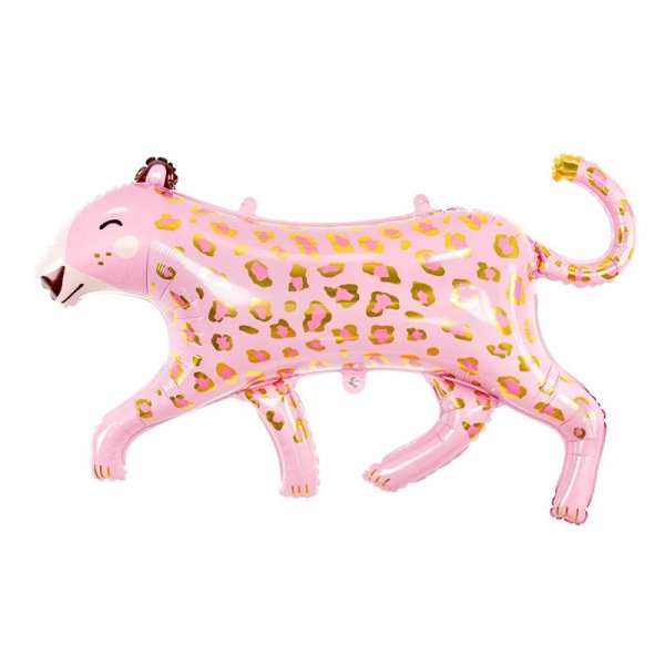 Folieballong - Leopard - Rosa - 114x80 cm