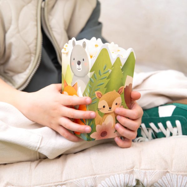 Popcornbägare - Skogens vänner - 6-pack Popcornbägare - Skogens vänner - 6-pack