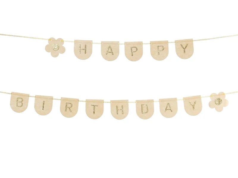 Girlang i filt, Happy Birthday, 3m – Fyndhörnan