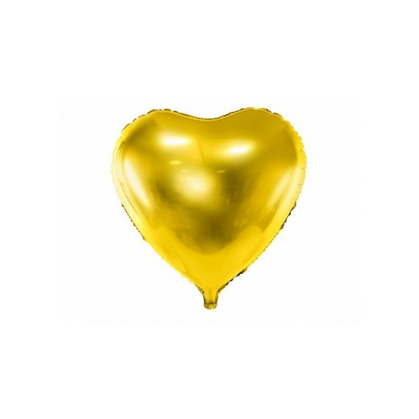 Folieballong Hj�rta Guld