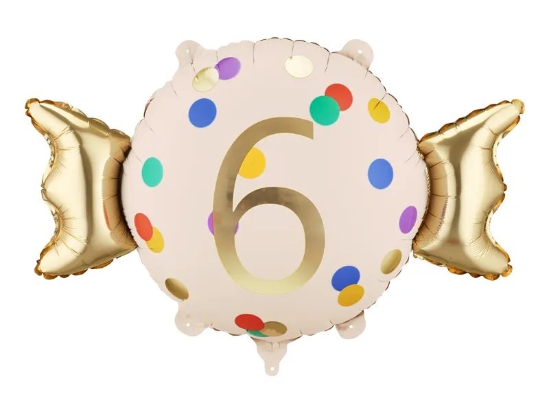 Folieballong – Candy – Siffra: 6 – Shapes, Folieballonger, Ballonger